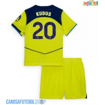 Camisa de time de futebol Tottenham Hotspur Mohammed Kudus #20 Replicas 3º Equipamento Infantil 2025-26 Manga Curta (+ Calças curtas)